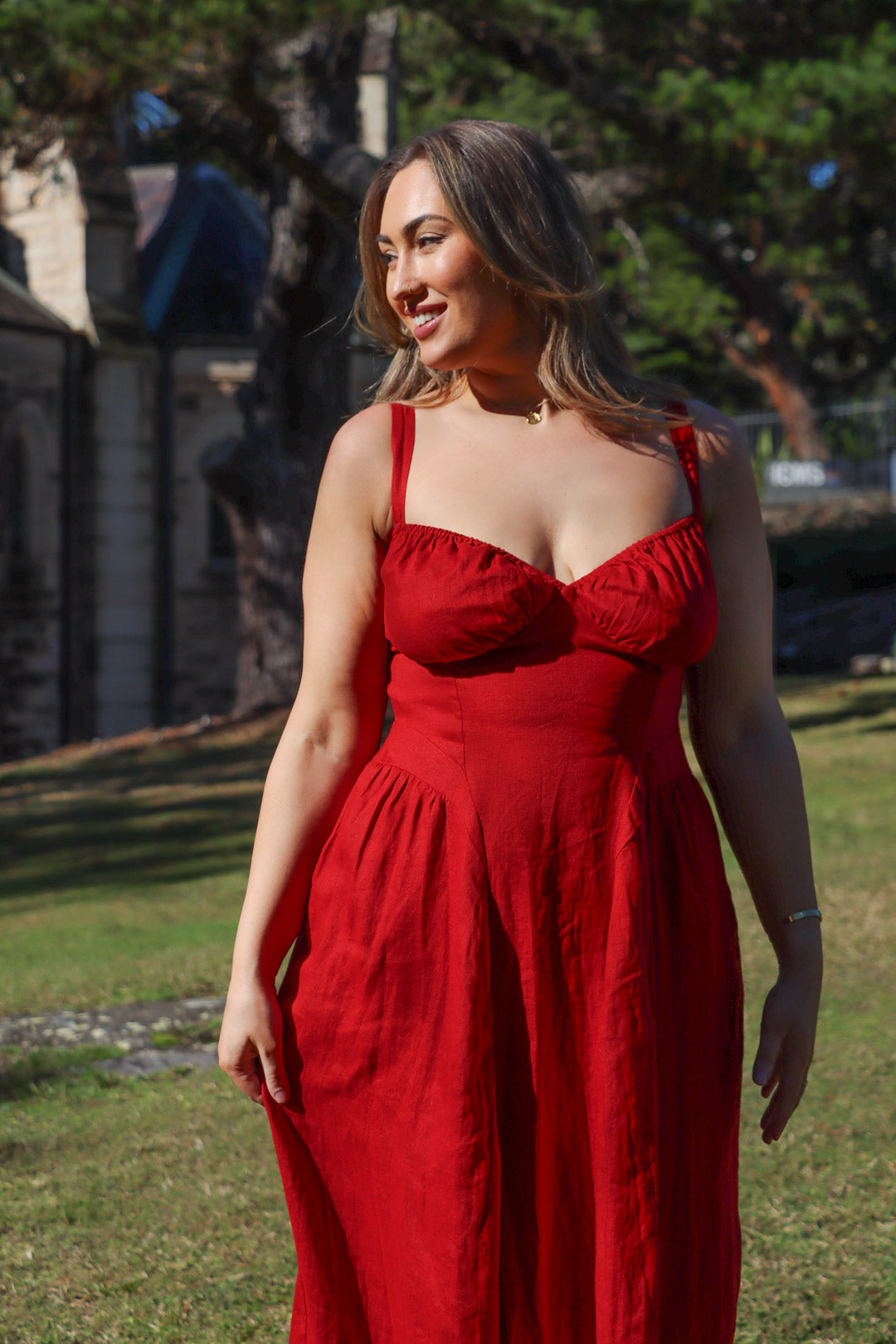 Bridgette Crimson Red Dress