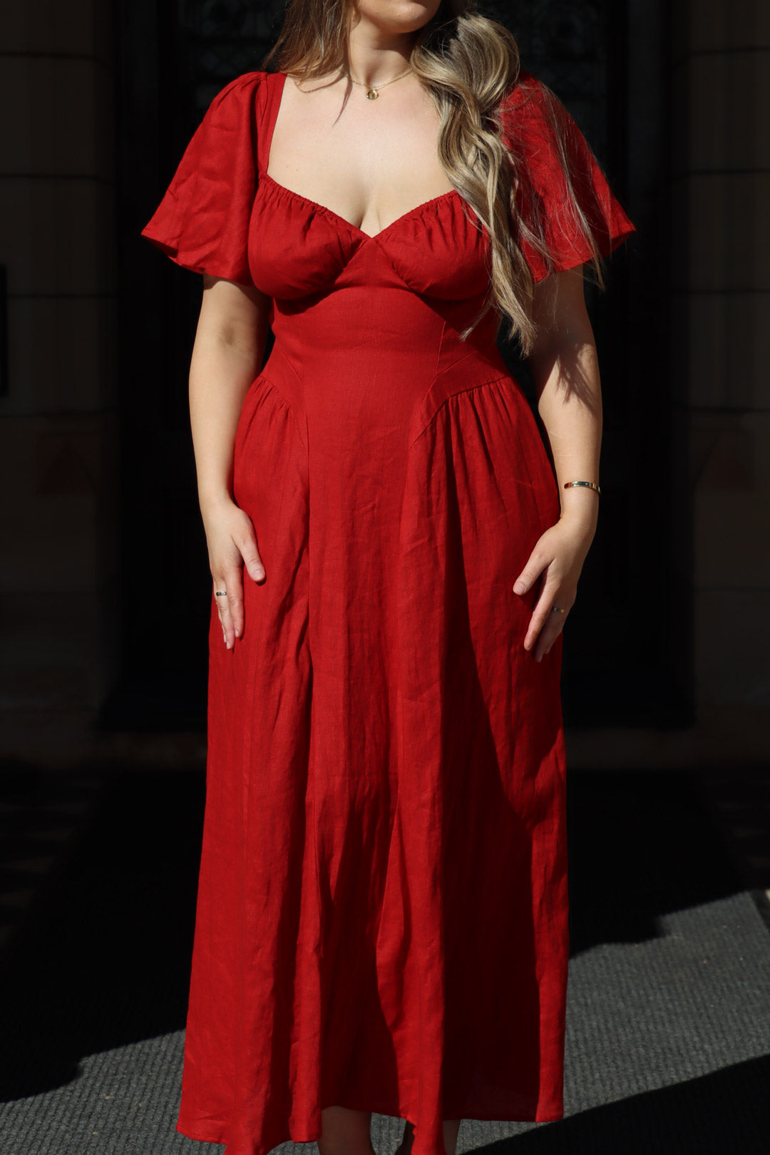 Bridgette Crimson Red Dress