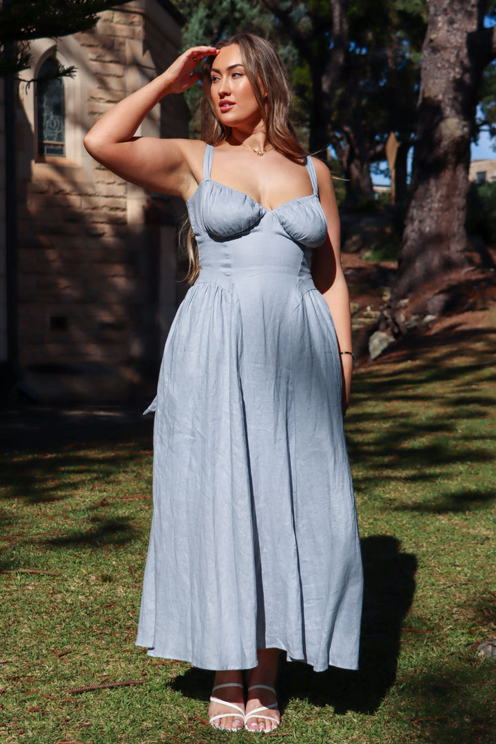 Bridgette Soft Blue Dress