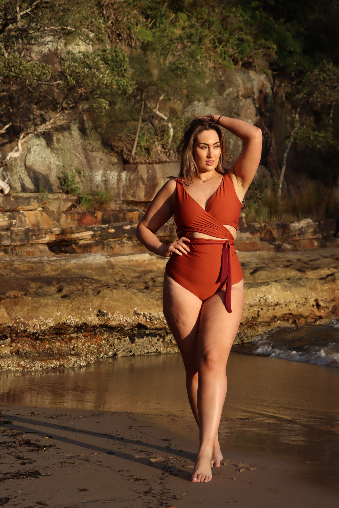 Tamara Reversible Bikini Bottom - Plum / Burnt Sienna