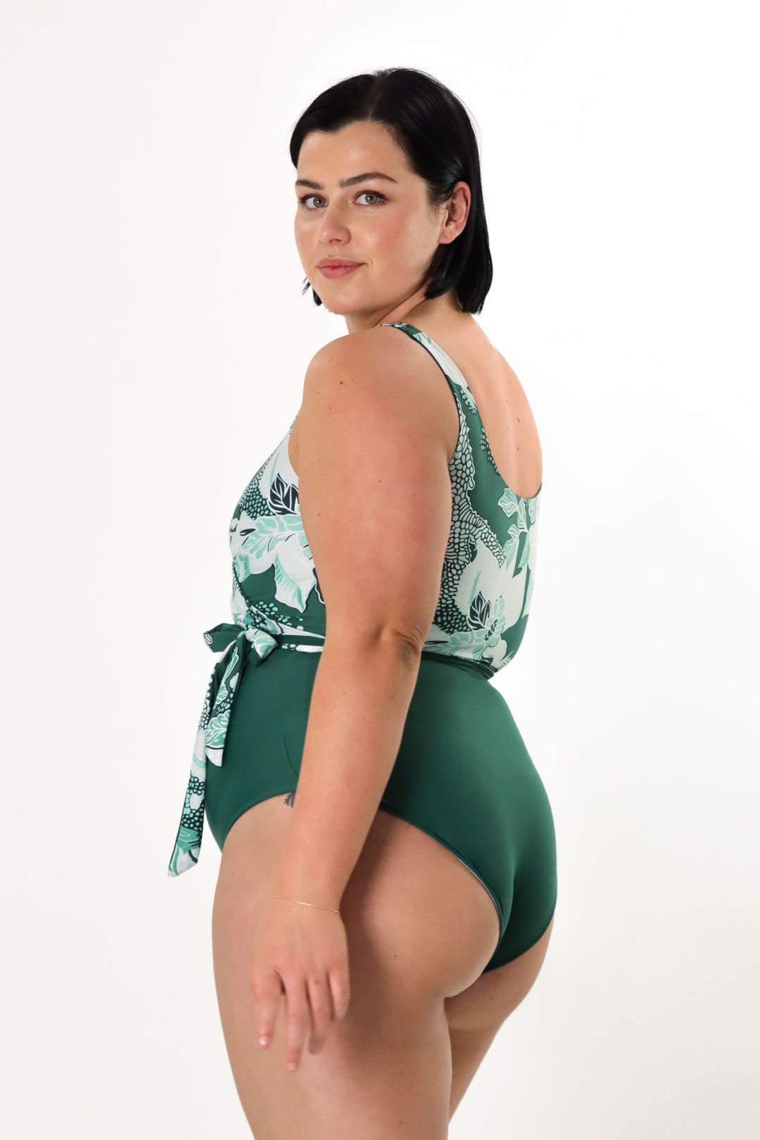 Tamara Reversible Bikini Bottom - Jungle / Forest Green