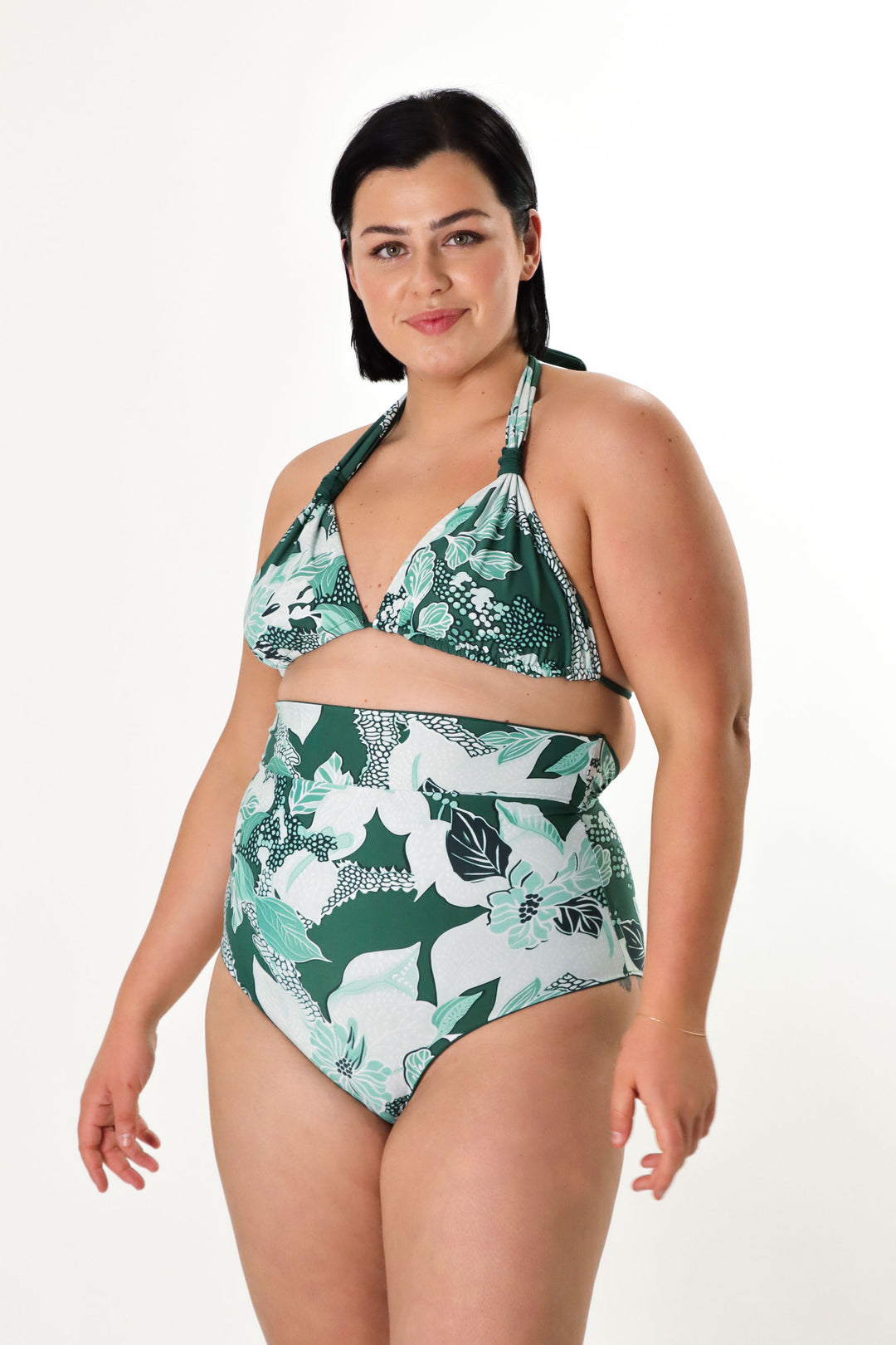 Tamara Reversible Bikini Bottom - Jungle / Forest Green