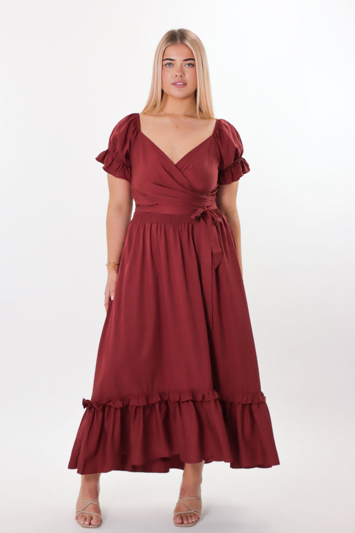 Marianne Wine Dress - Tencel