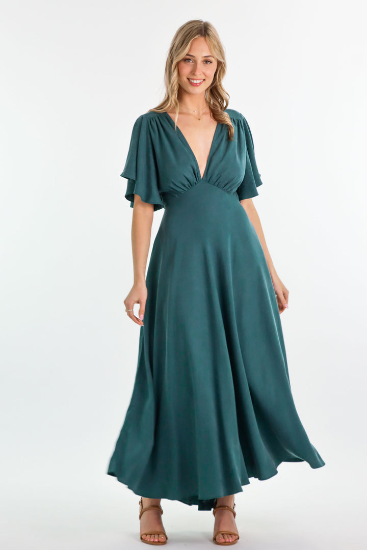 Athena Emerald Dress - Tencel