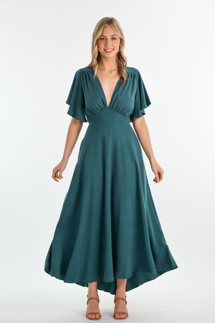 Athena Emerald Dress - Tencel