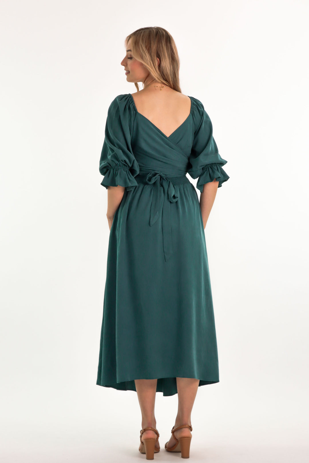 Charlotte Emerald Dress - Tencel