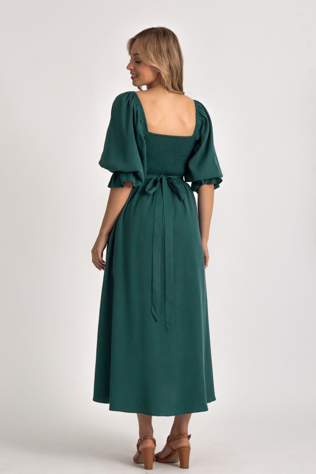 Charlotte Emerald Dress - Tencel