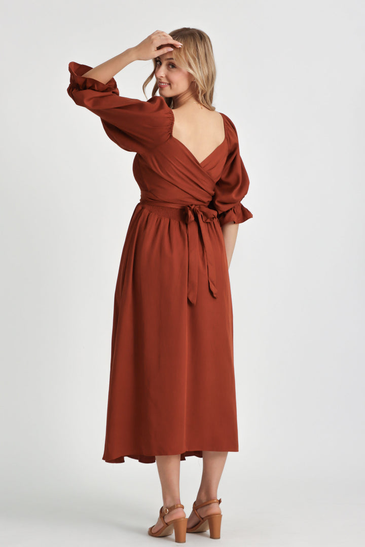 Charlotte Rust Dress