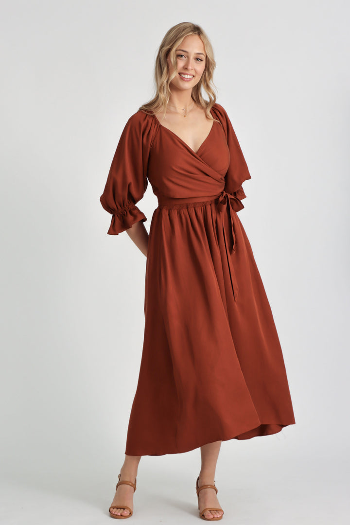 Charlotte Rust Dress