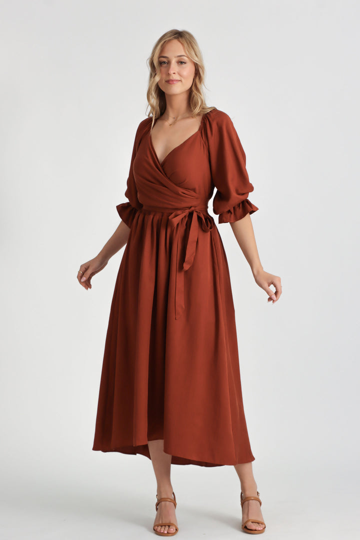 Charlotte Rust Dress