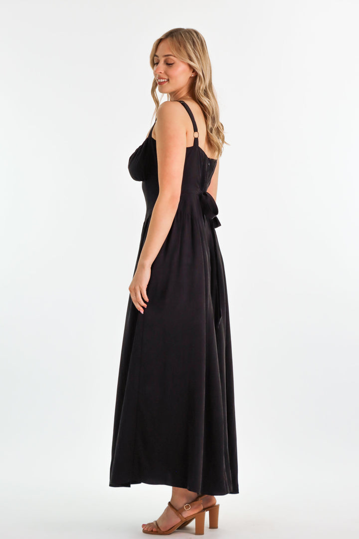 Bridgette Charcoal Black Dress