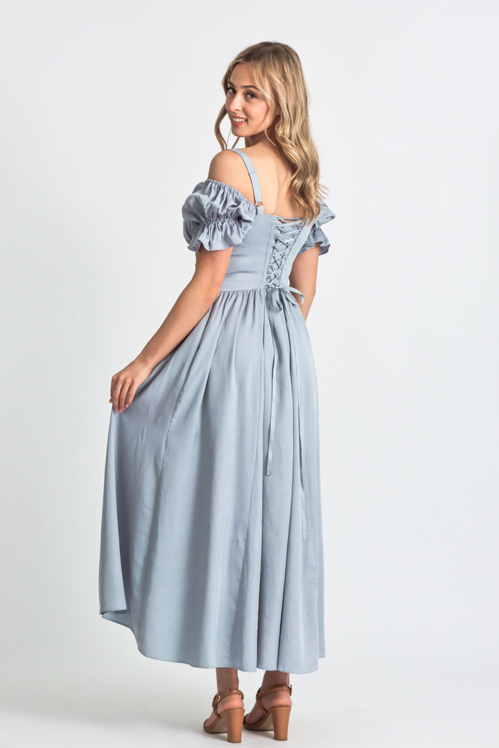 Delilah Soft Blue Dress - Tencel