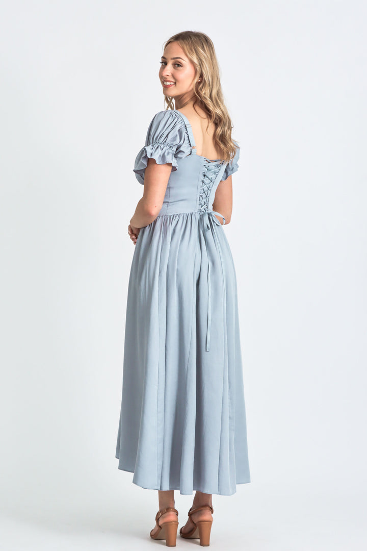 Delilah Soft Blue Dress - Tencel