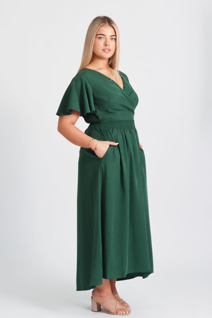 Paloma Forest Green Dress