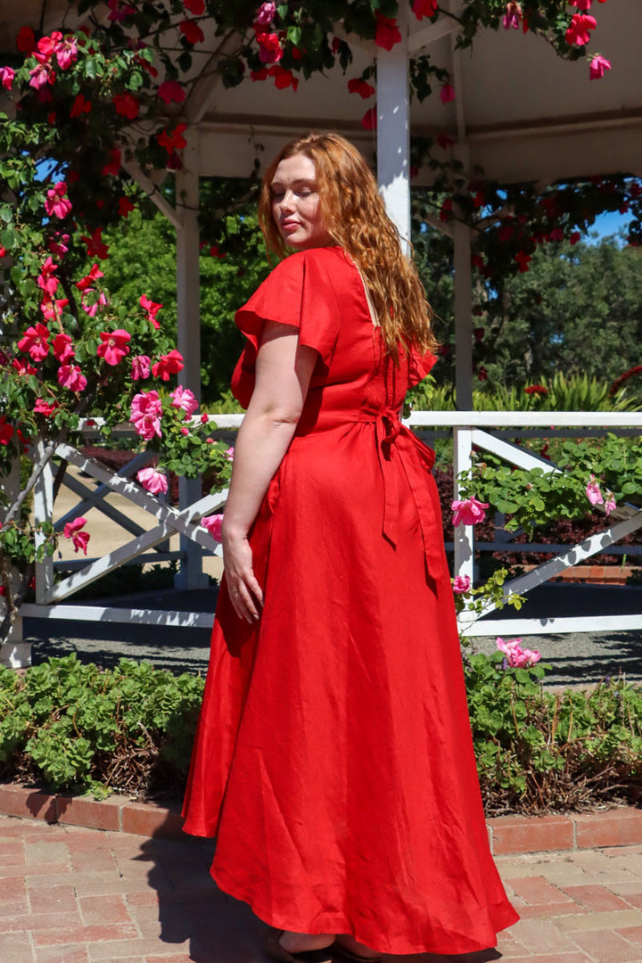 Adele Crimson Red Dress