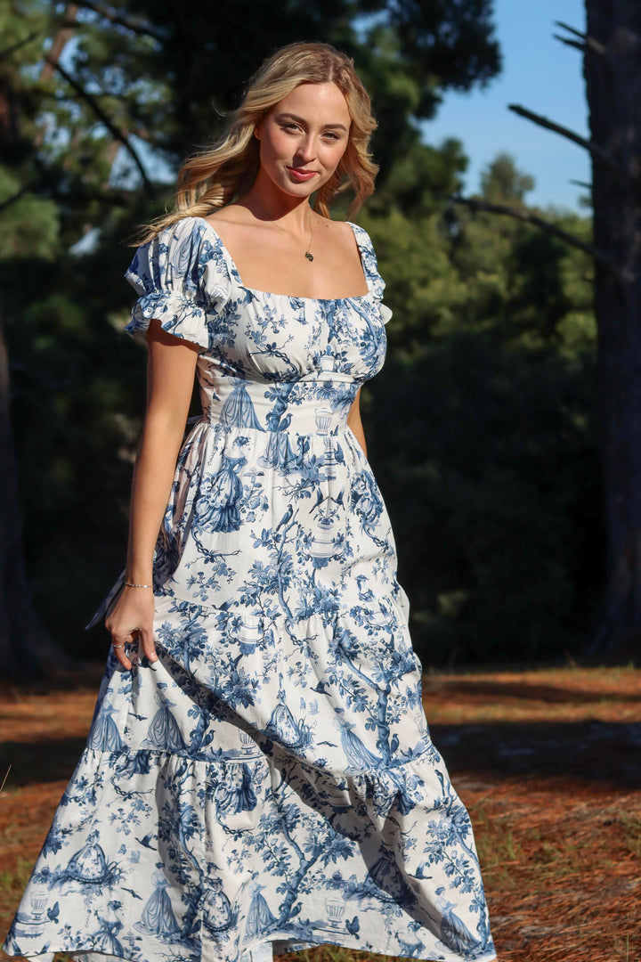 Daphne French Toile Dress