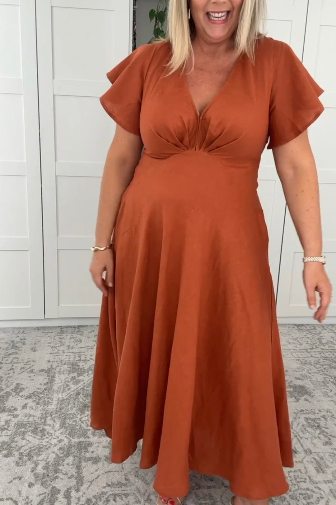Adele Rust Dress