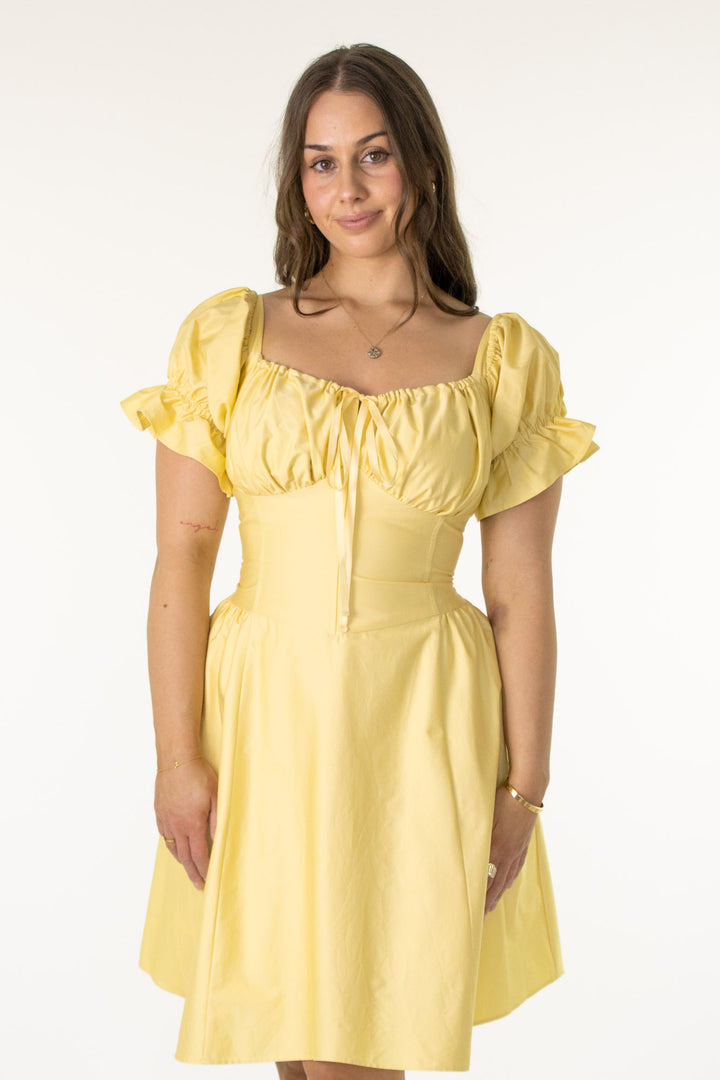 Layla Limoncello Dress - Sateen