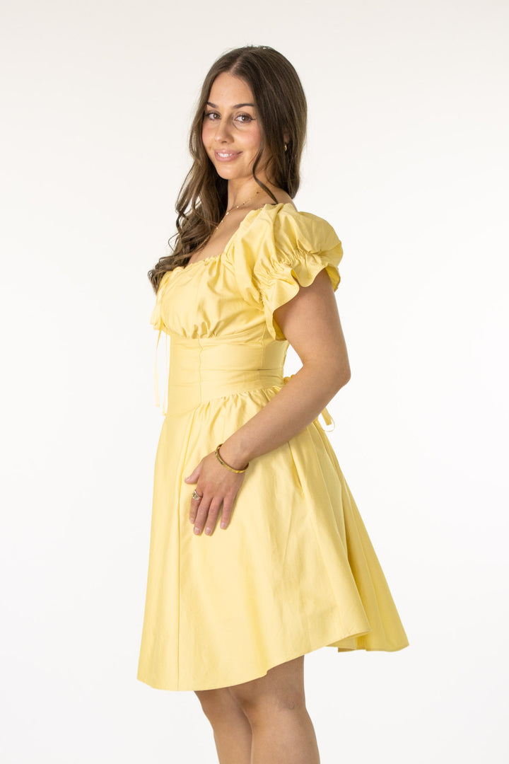 Layla Limoncello Dress - Sateen