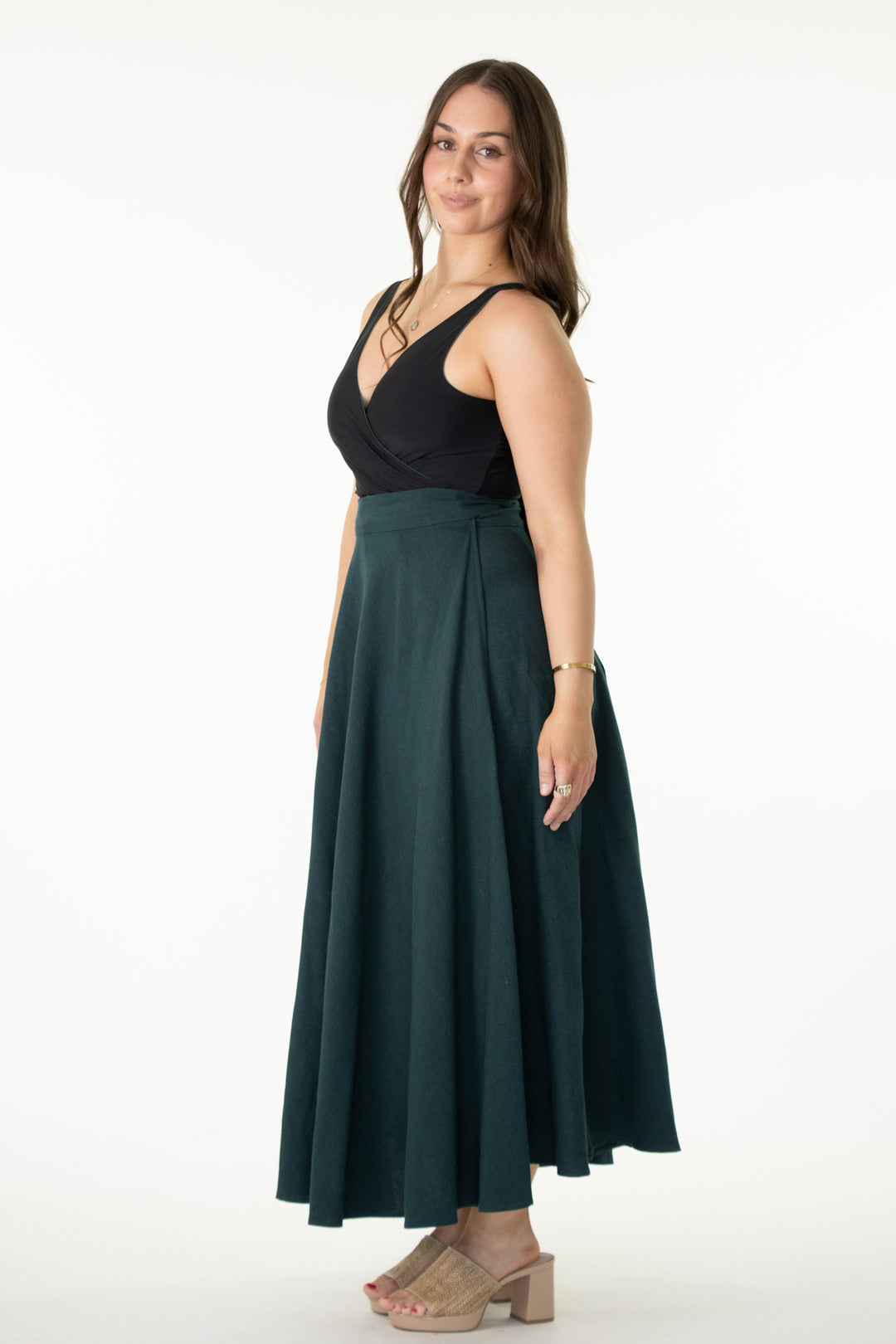 Grace Dark Emerald Skirt