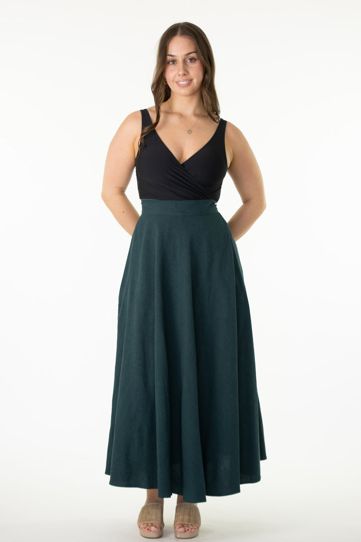 Grace Dark Emerald Skirt