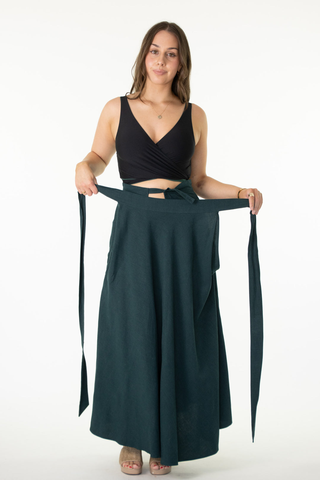 Grace Dark Emerald Skirt