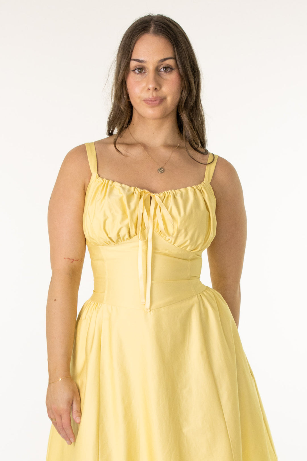 Delilah Limoncello Dress - Sateen