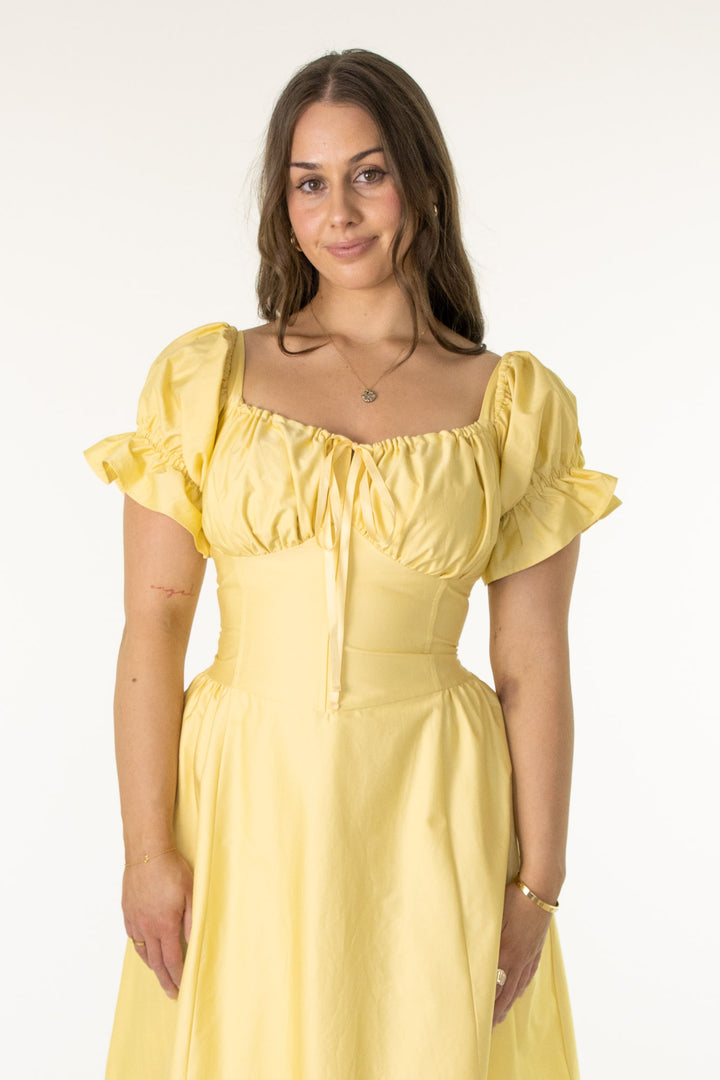 Delilah Limoncello Dress - Sateen