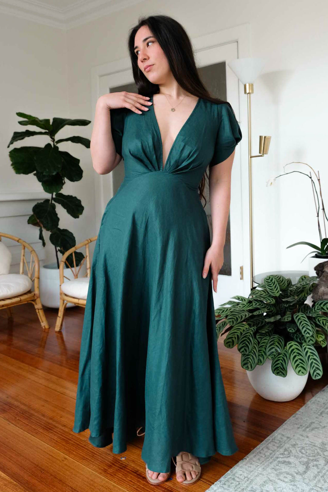 Adele Emerald Dress