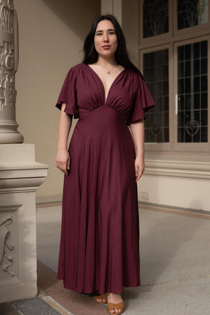 Athena Plum Dress