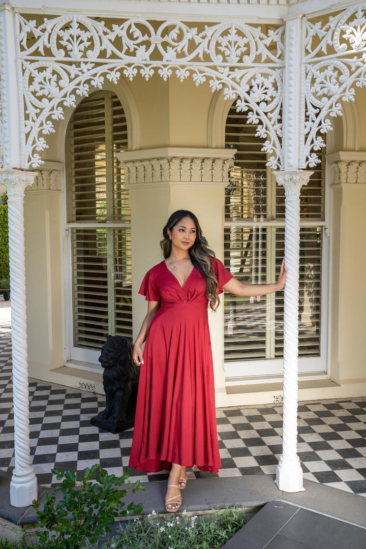 Adele Raspberry Dress