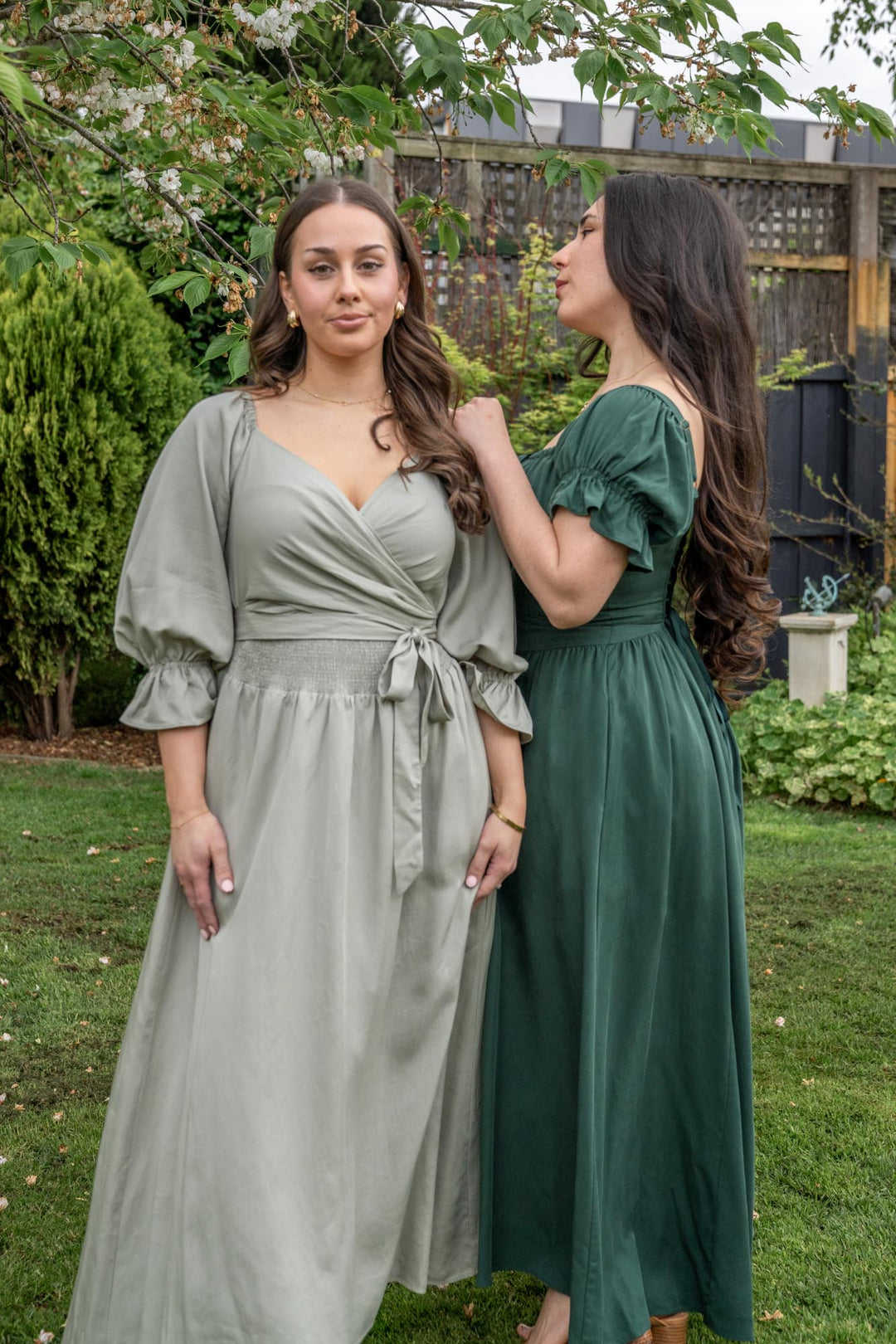 Charlotte Sage Green Dress - Tencel