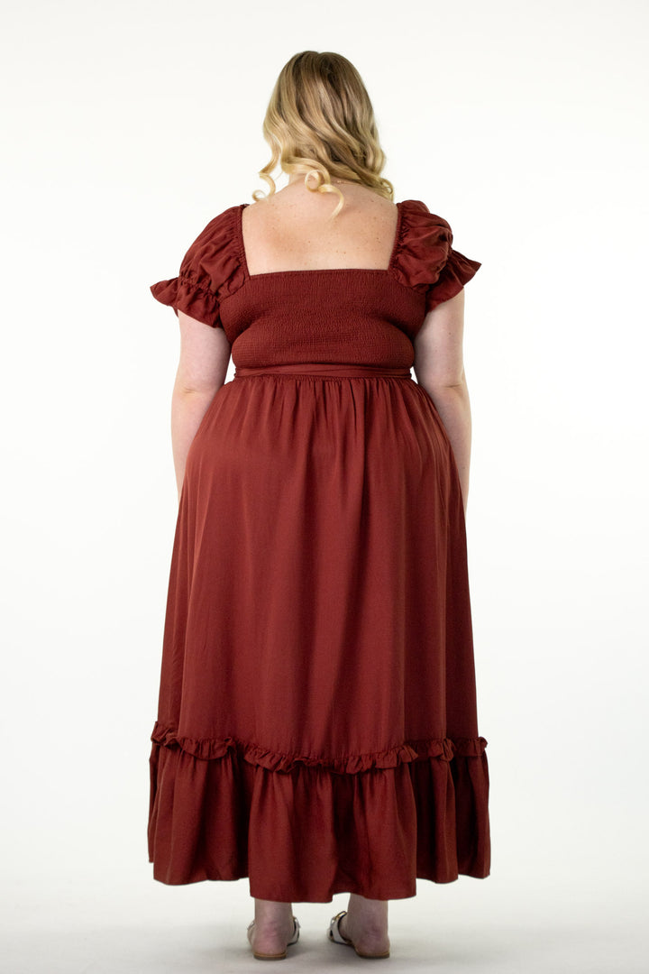 Marianne Wine Dress - Tencel