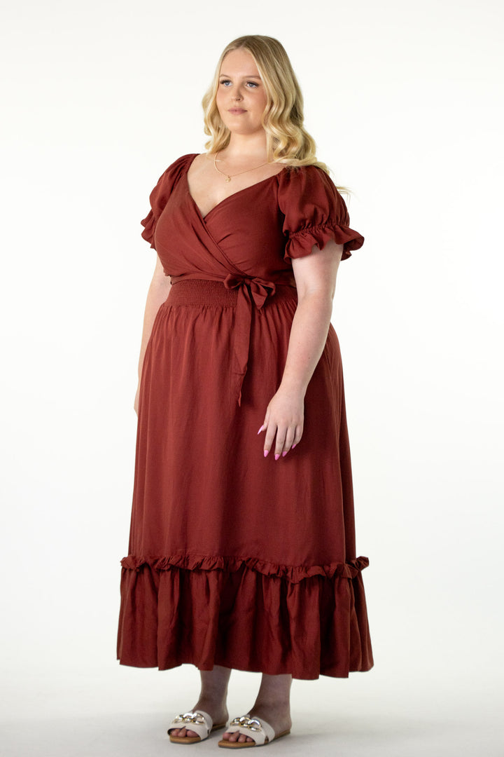 Marianne Wine Dress - Tencel