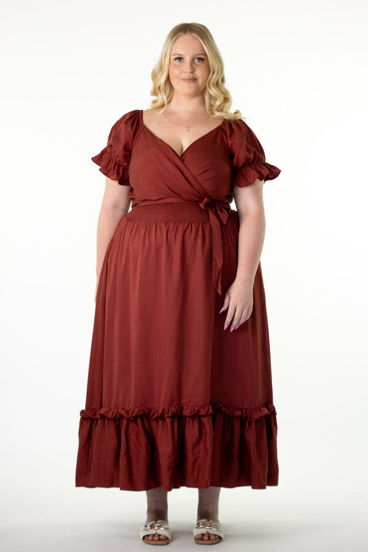 Marianne Wine Dress - Tencel