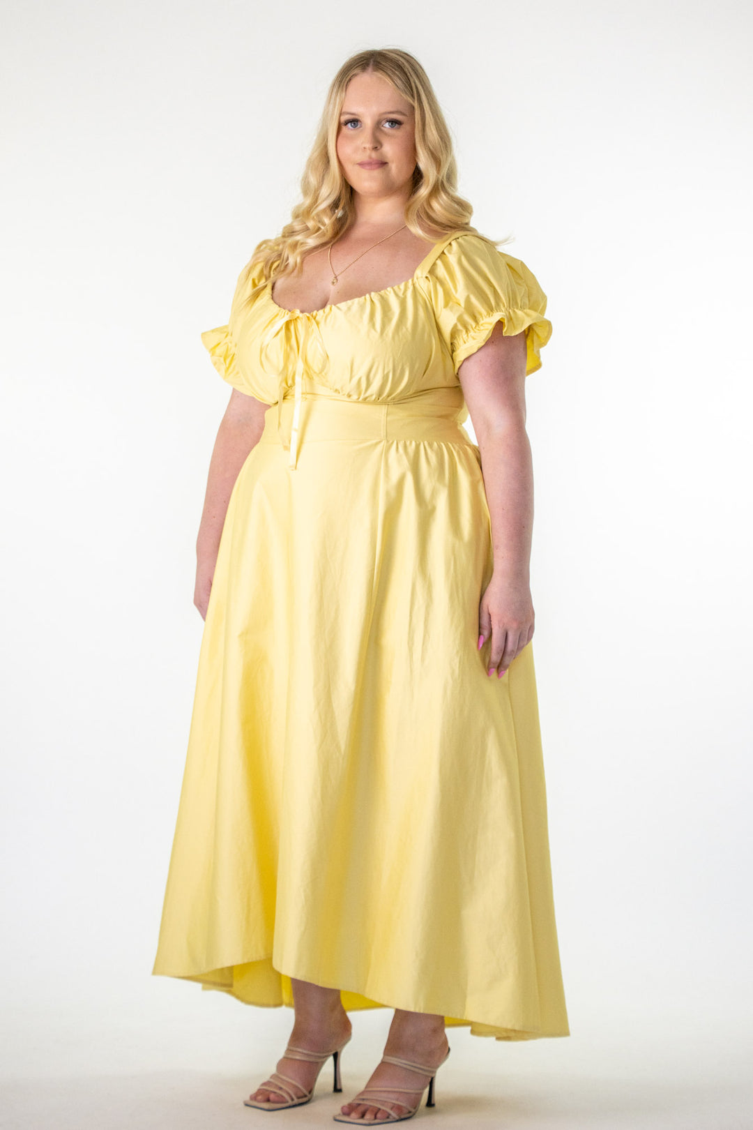 Delilah Limoncello Dress - Sateen