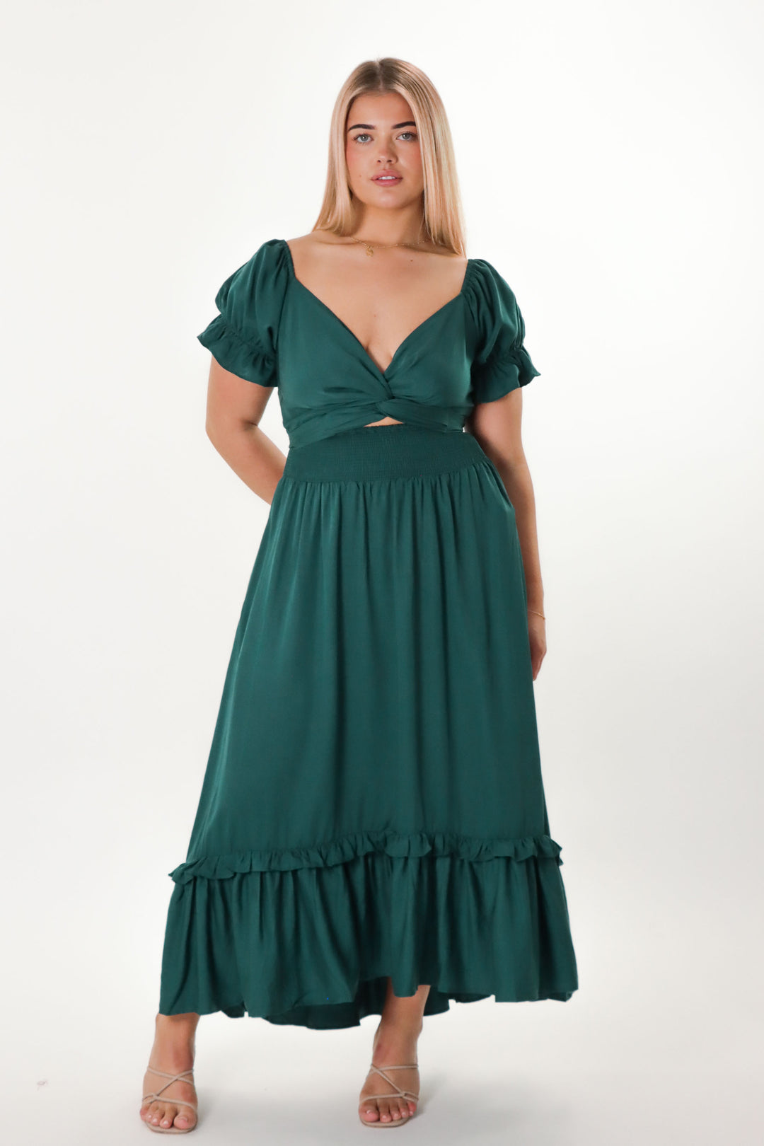 Marianne Emerald Dress - Tencel