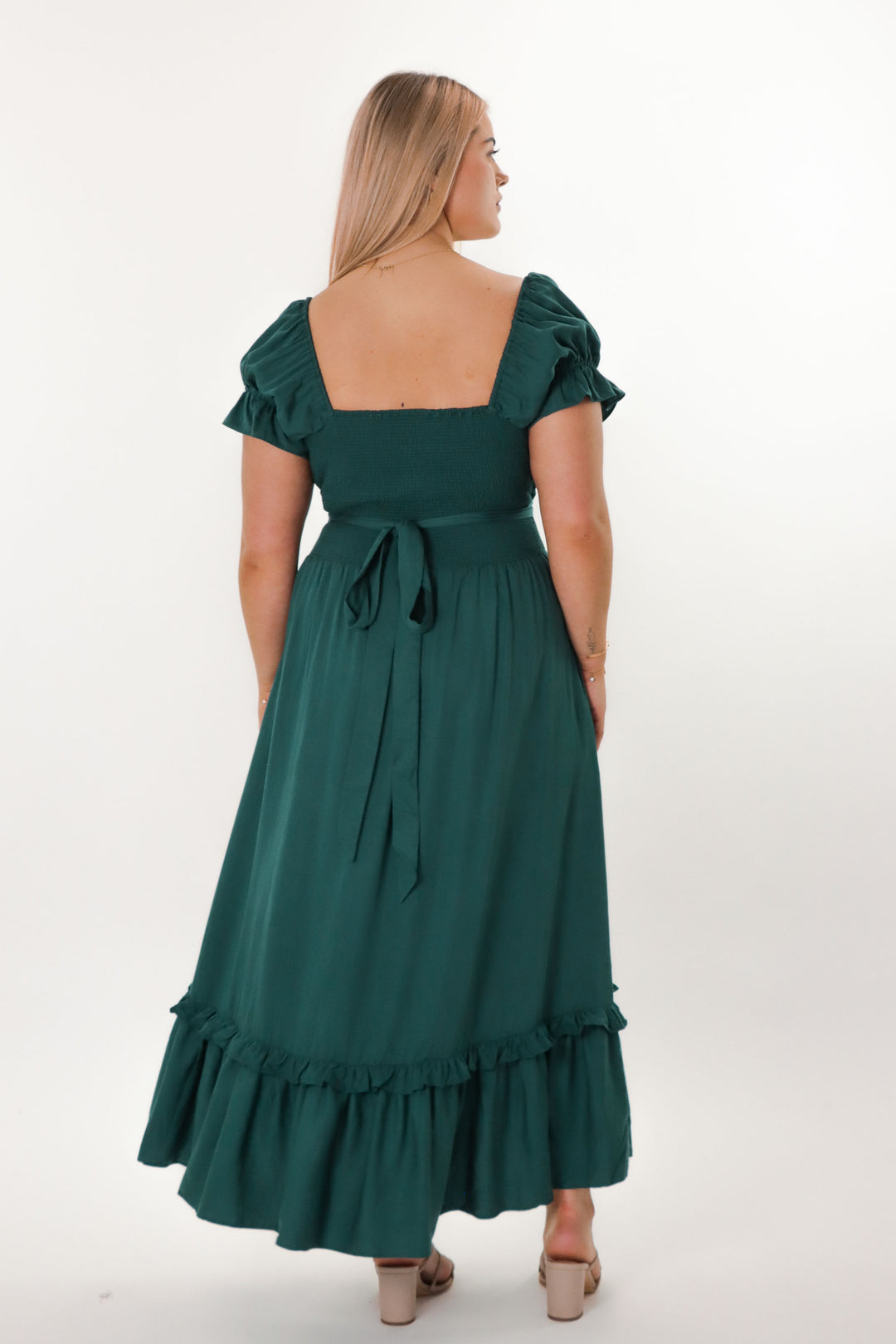 Marianne Emerald Dress - Tencel