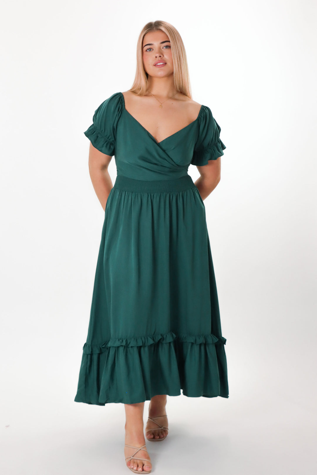 Marianne Emerald Dress - Tencel