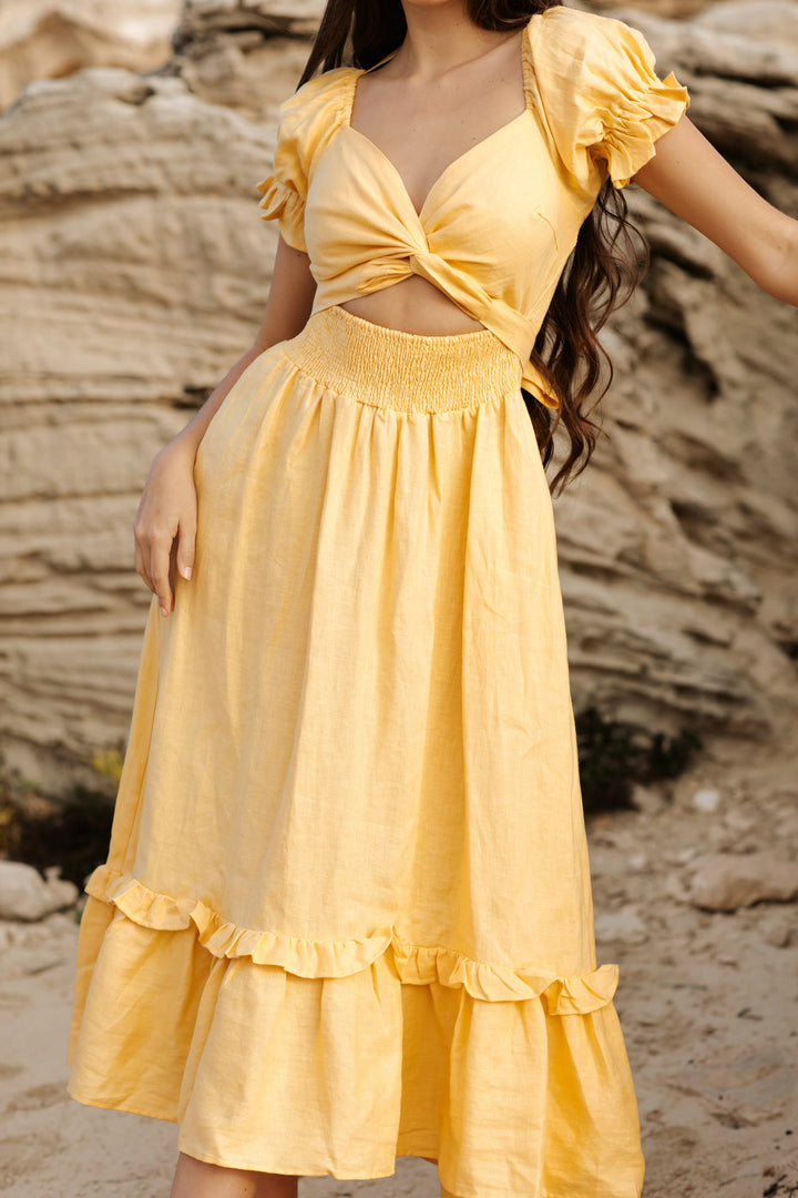 Marianne Butter Yellow Dress