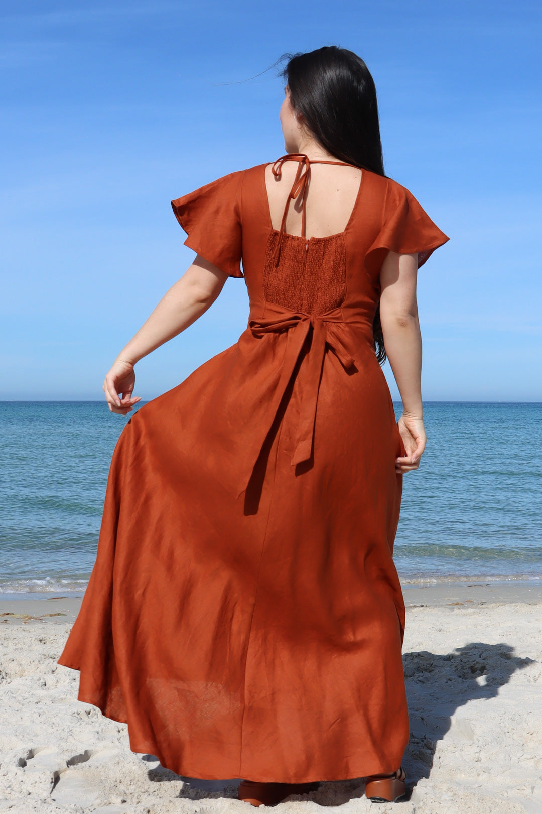 Adele Rust Dress