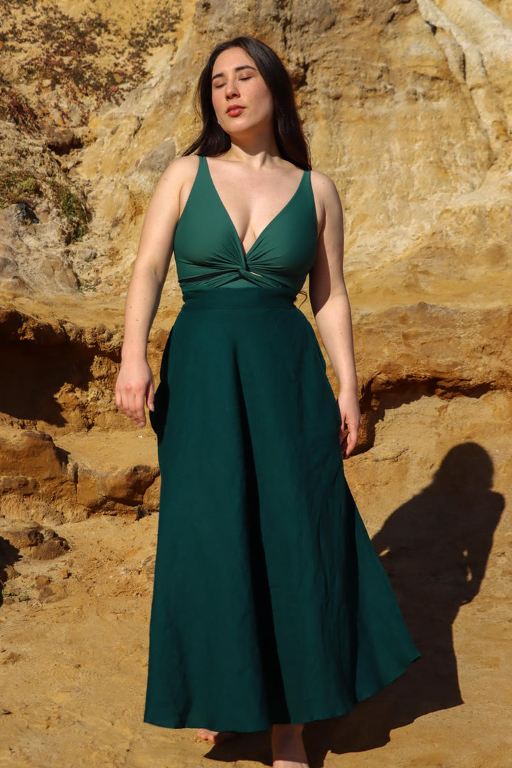 Grace Dark Emerald Skirt