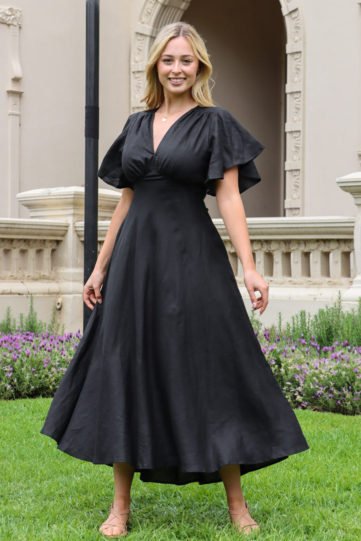 Athena Black Dress