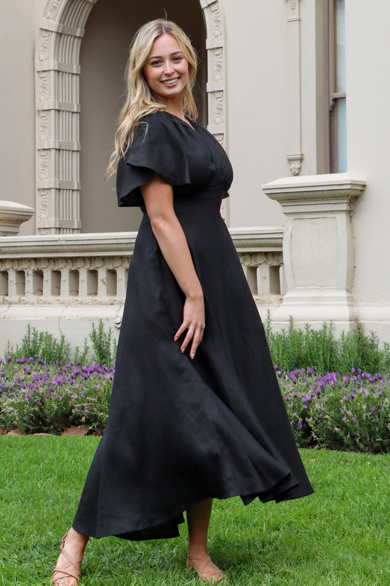 Athena Black Dress