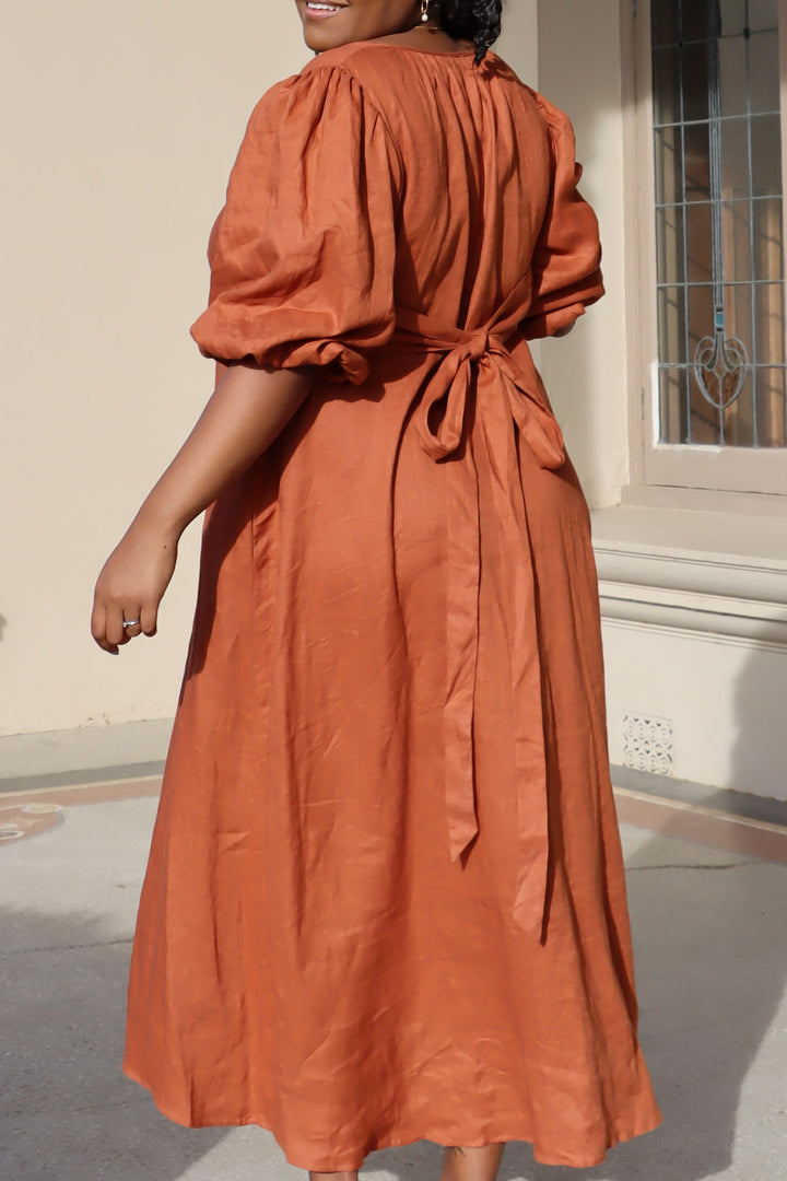 Bella Terracotta Dress