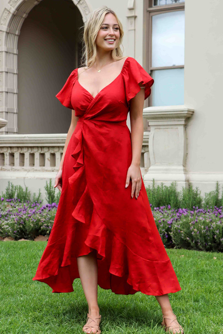 Gabriella Crimson Red Dress