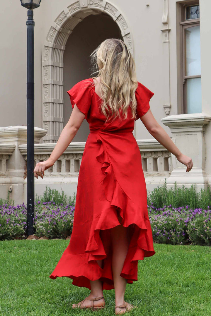 Gabriella Crimson Red Dress