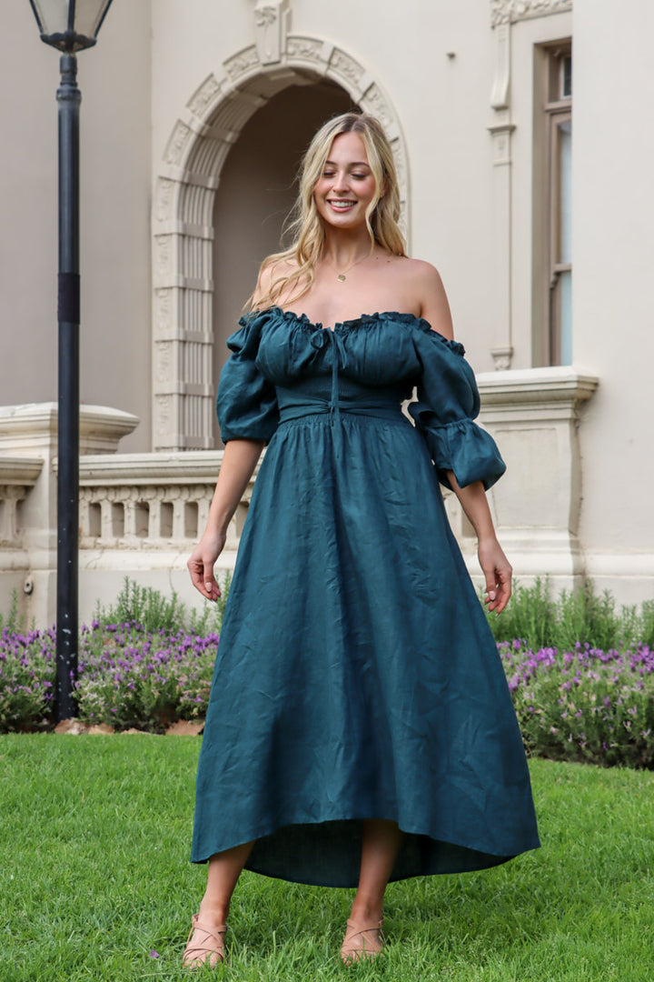 Genevieve Emerald Dress