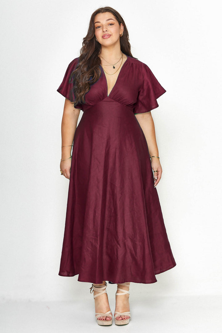 Athena Plum Dress