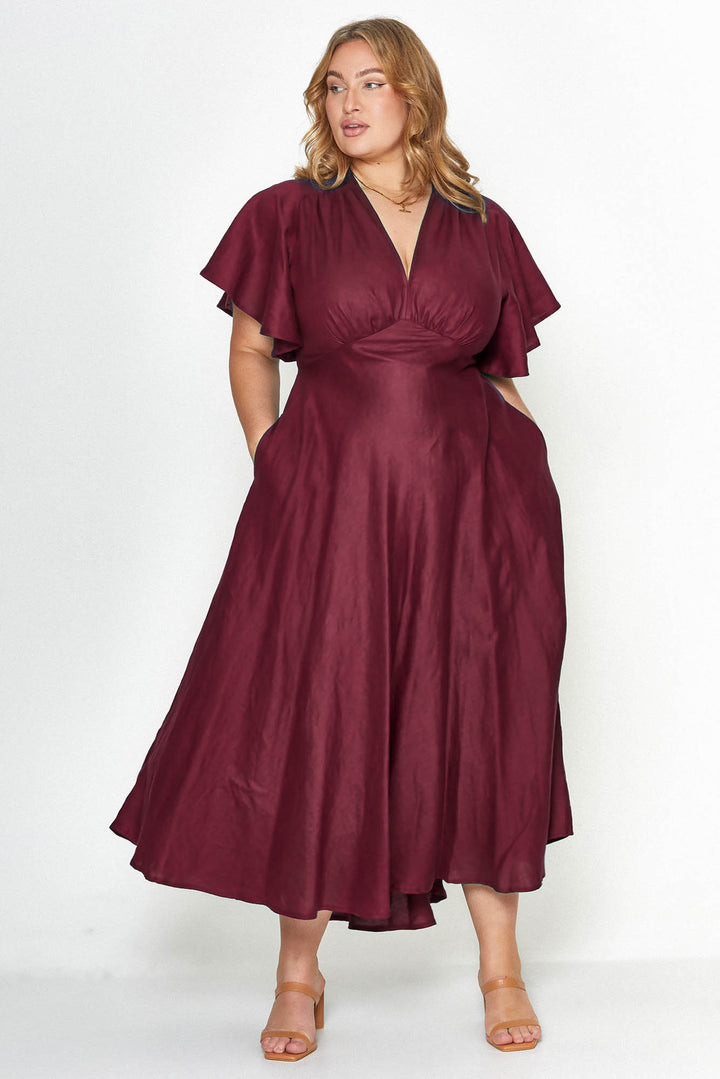 Athena Plum Dress